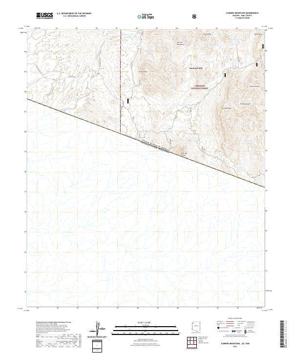 Cumero Mountain topographic map thumbnail