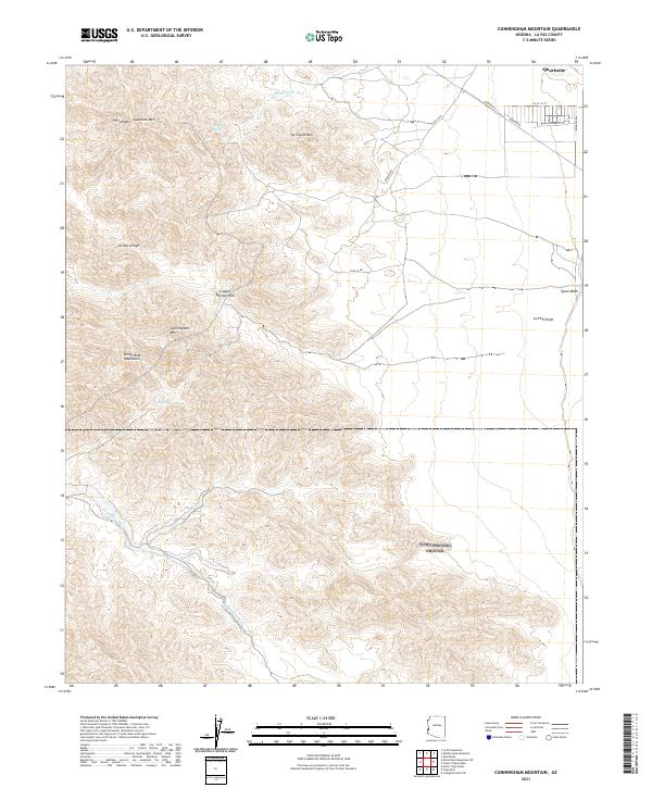 Cunningham Mountain topographic map thumbnail