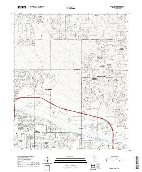 Currys Corner topographic map thumbnail