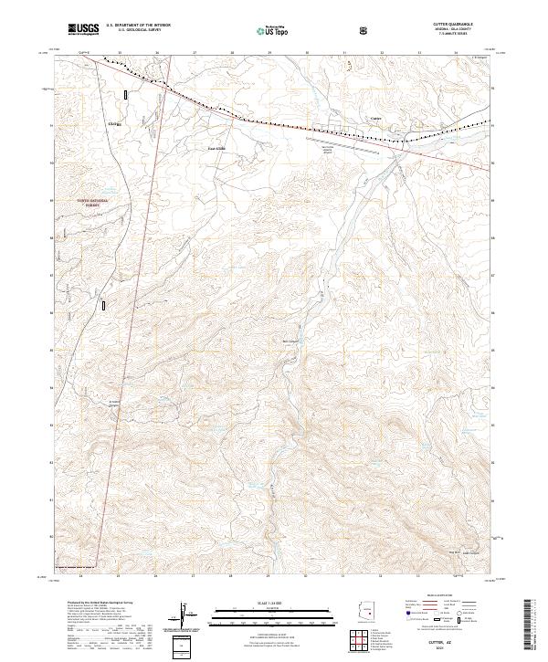 Cutter topographic map thumbnail