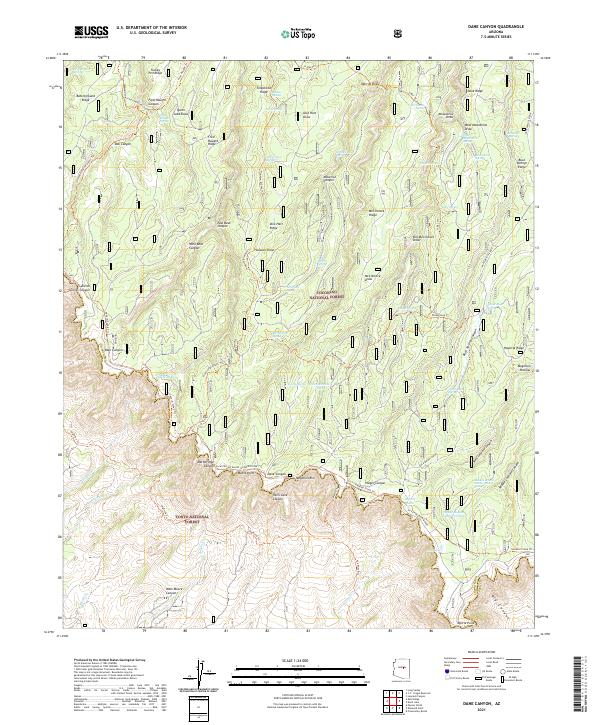Dane Canyon topographic map thumbnail