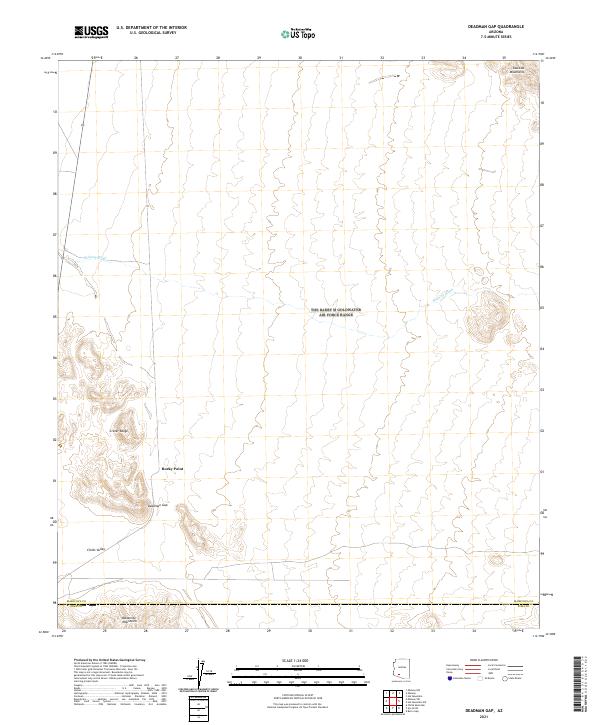Deadman Gap 2021 topographic map thumbnail