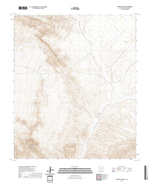 Deepwell Ranch topographic map thumbnail