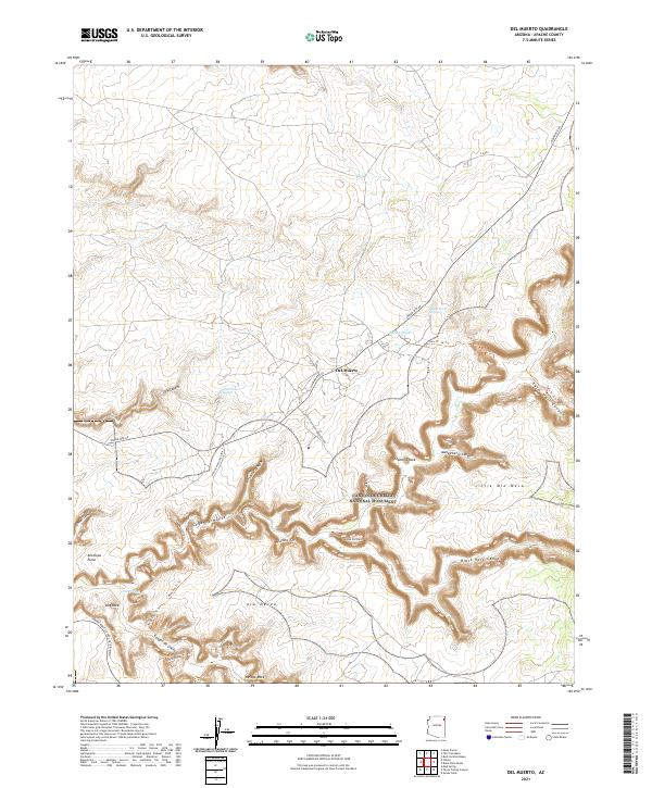 Del Muerto topographic map thumbnail