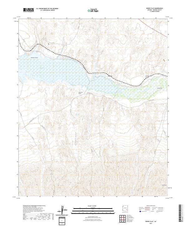 Dewey Flat 2021 topographic map thumbnail