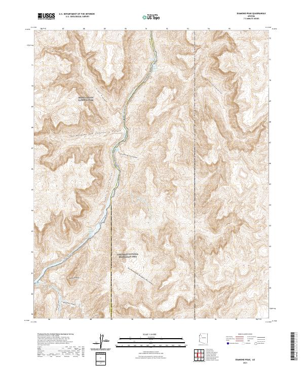Diamond Peak topographic map thumbnail