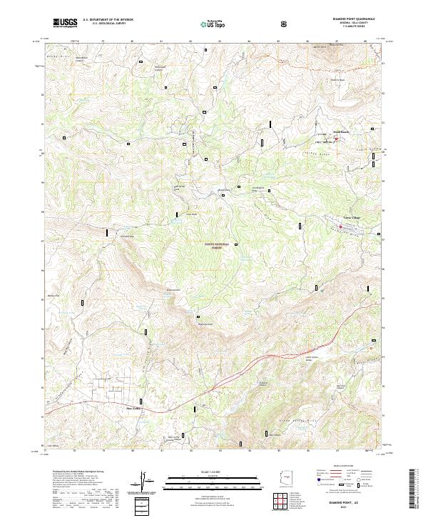 Diamond Point topographic map thumbnail
