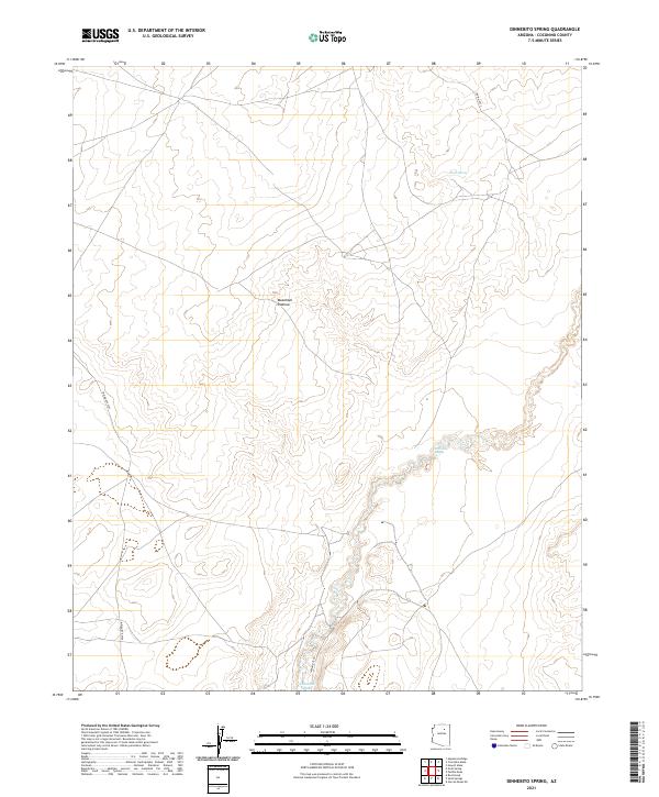 Dinnebito Spring topographic map thumbnail