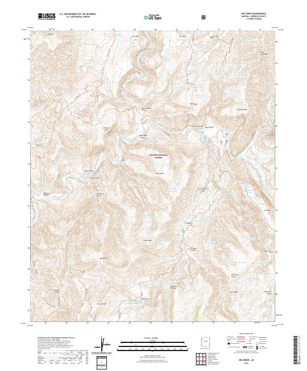 Dix Creek topographic map thumbnail