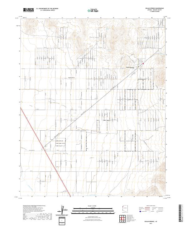 Dolan Springs topographic map thumbnail