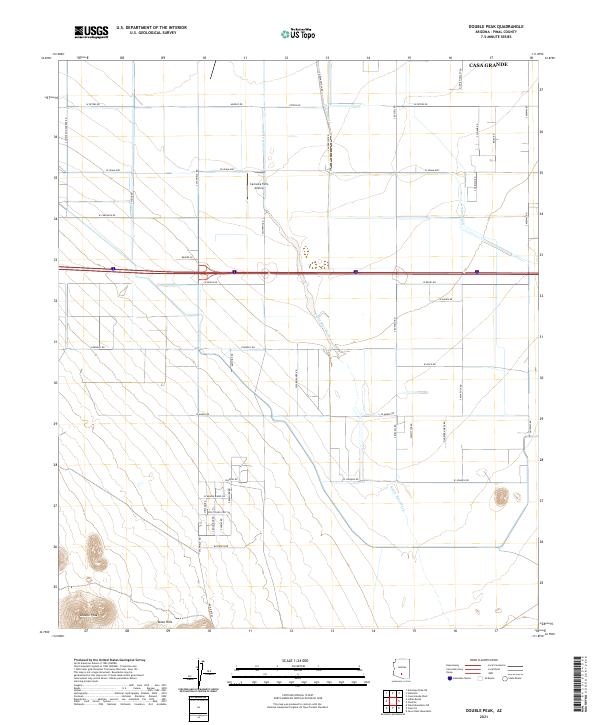 Double Peak 2021 topographic map thumbnail