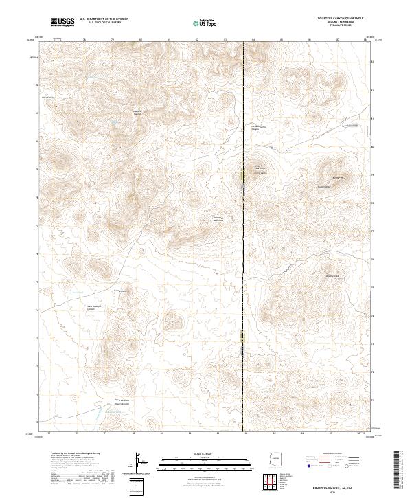 Doubtful Canyon topographic map thumbnail