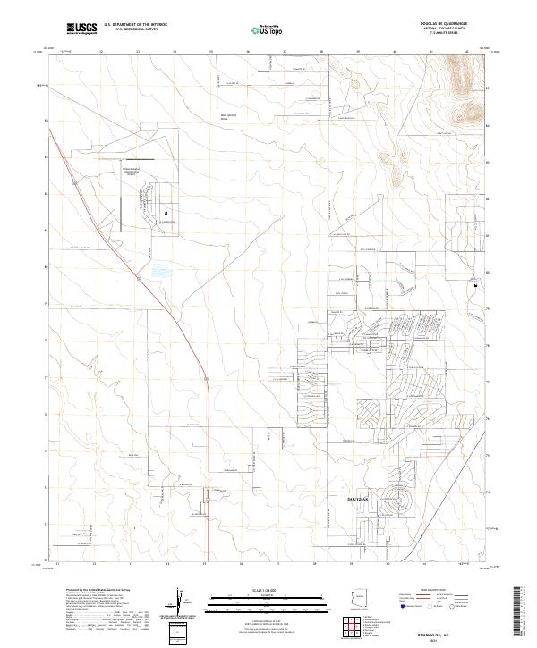 Douglas NE topographic map thumbnail