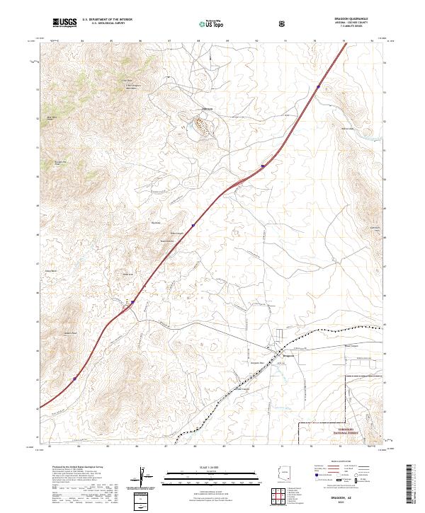 Dragoon topographic map thumbnail