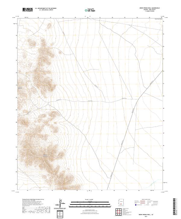Drew Spring Well 2021 topographic map thumbnail