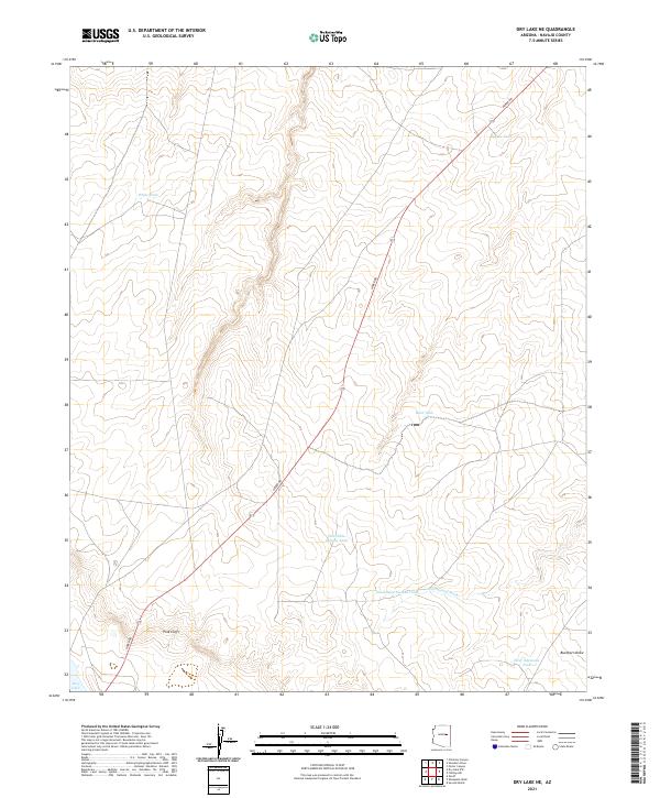 Dry Lake NE 2021 topographic map thumbnail