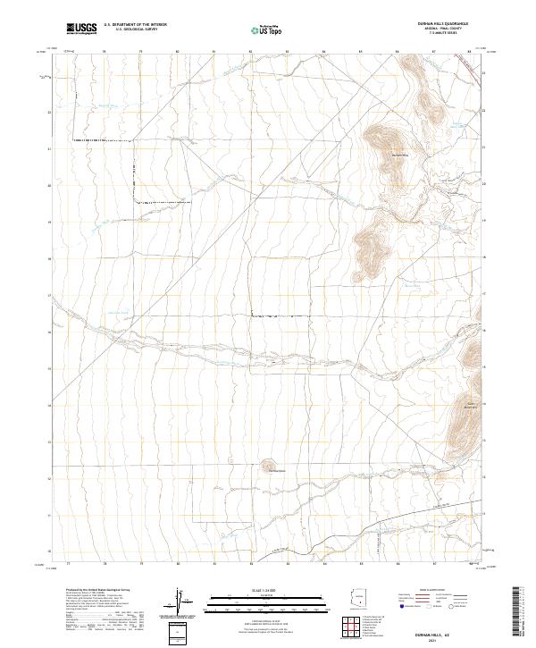 Durham Hills topographic map thumbnail