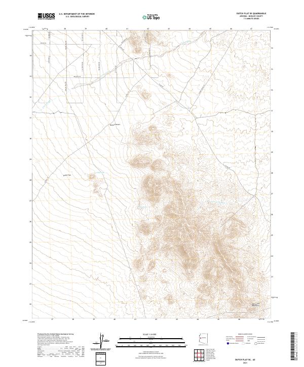 Dutch Flat SE topographic map thumbnail