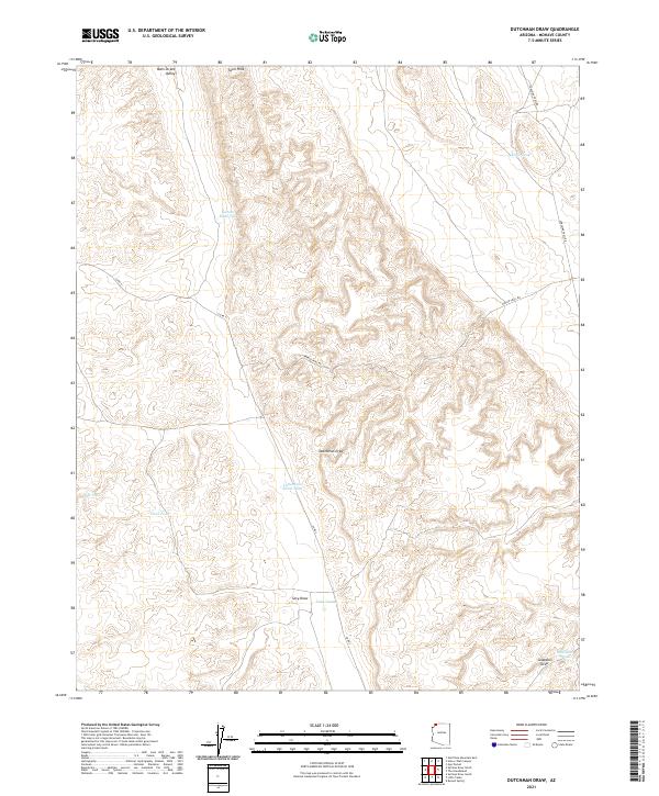 Dutchman Draw 2021 topographic map thumbnail