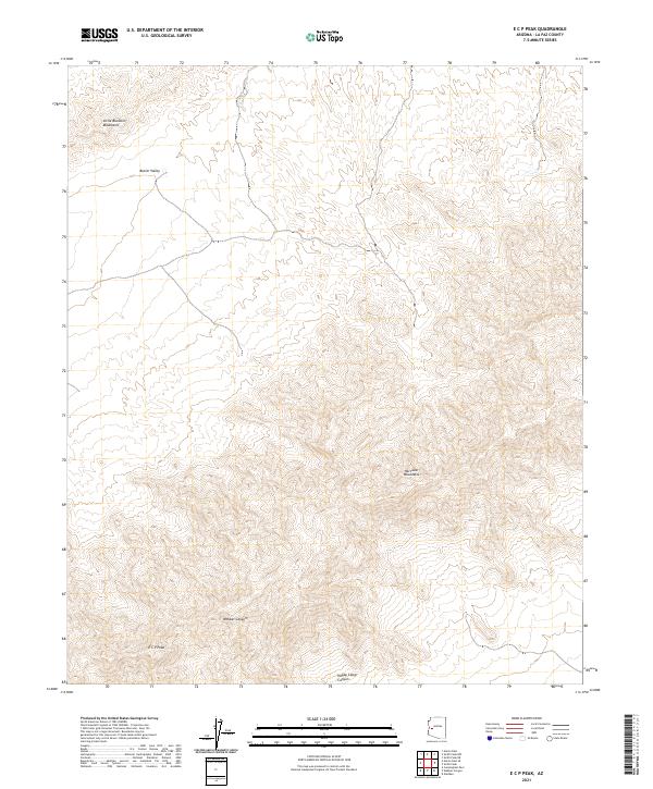 E C P Peak topographic map thumbnail
