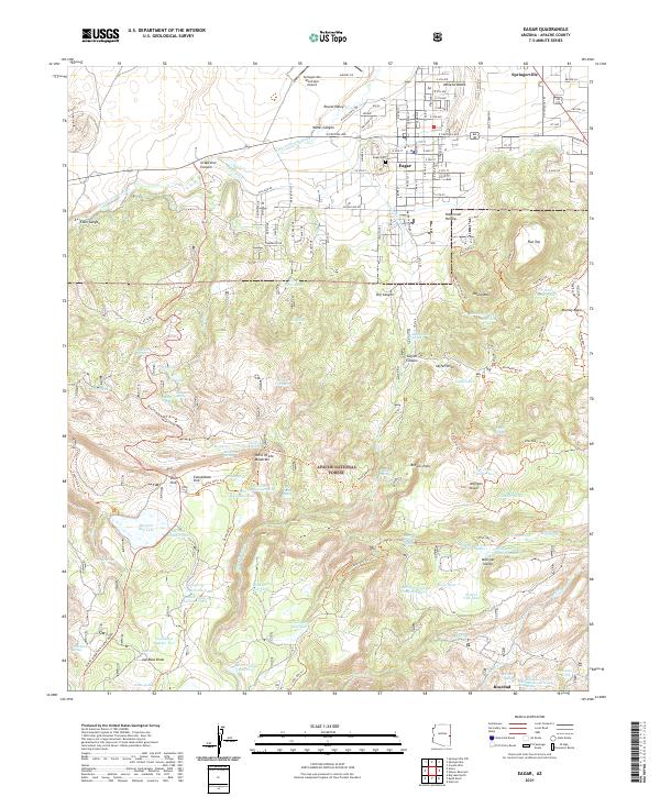 Eagar 2021 topographic map thumbnail