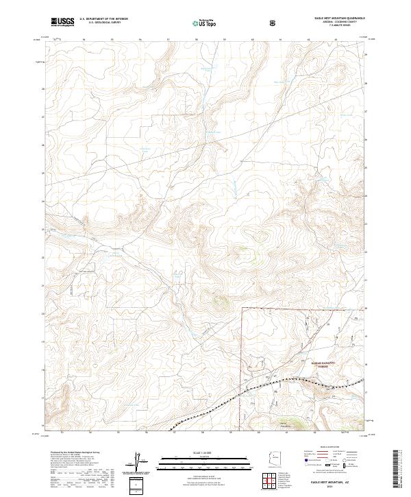 Eagle Nest Mountain topographic map thumbnail