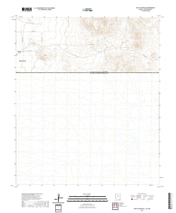 East of Douglas topographic map thumbnail