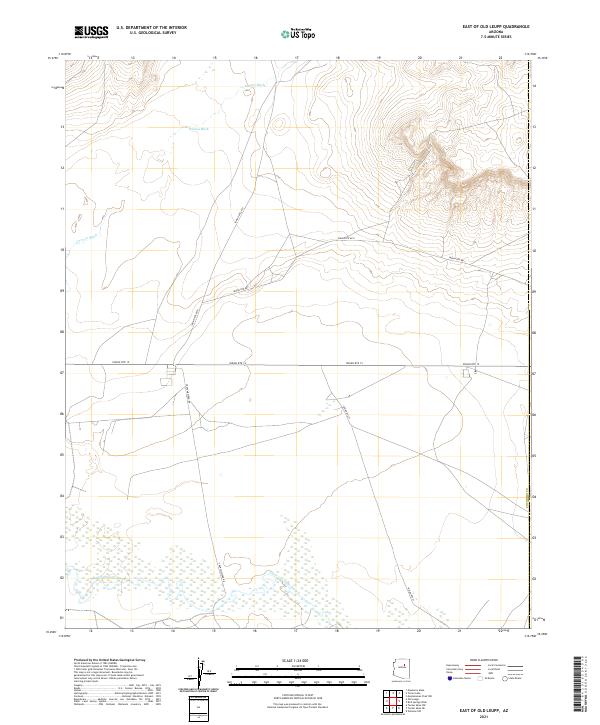 East of Old Leupp topographic map thumbnail