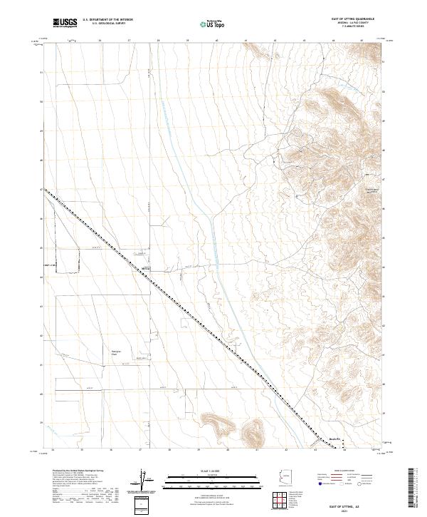 East of Utting topographic map thumbnail