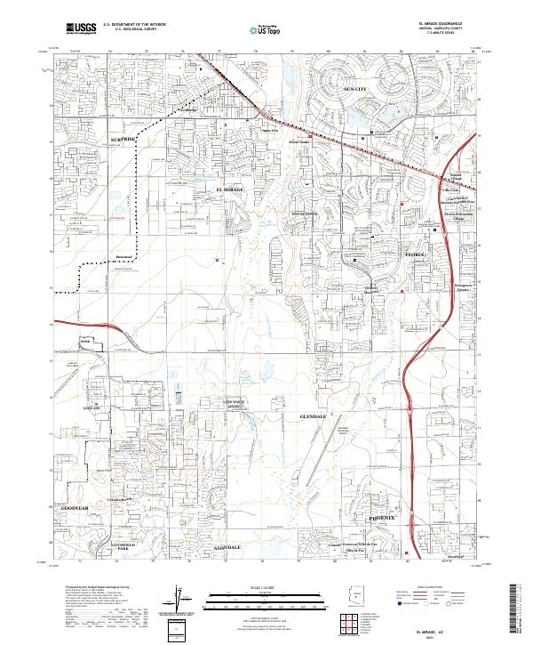El Mirage topographic map thumbnail