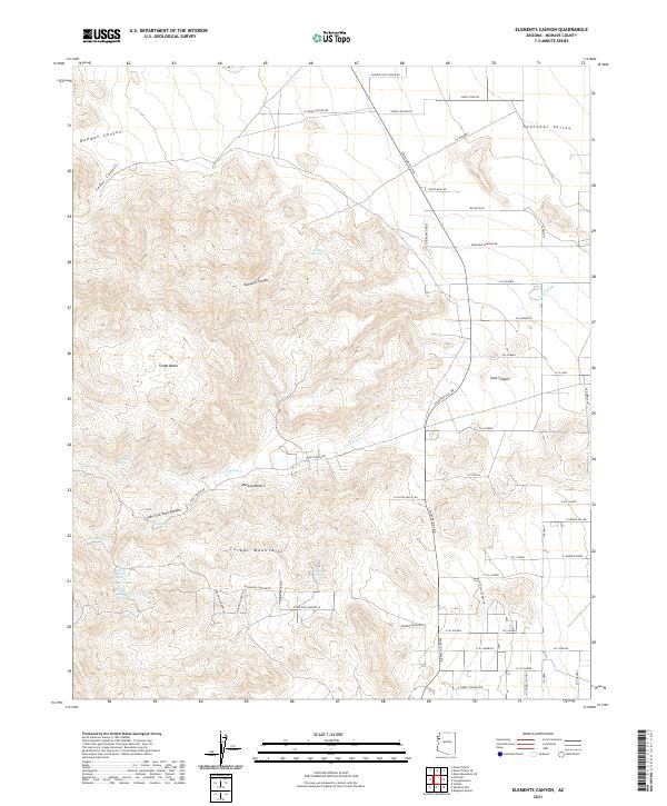 Elements Canyon topographic map thumbnail