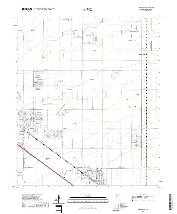 Eloy North topographic map thumbnail