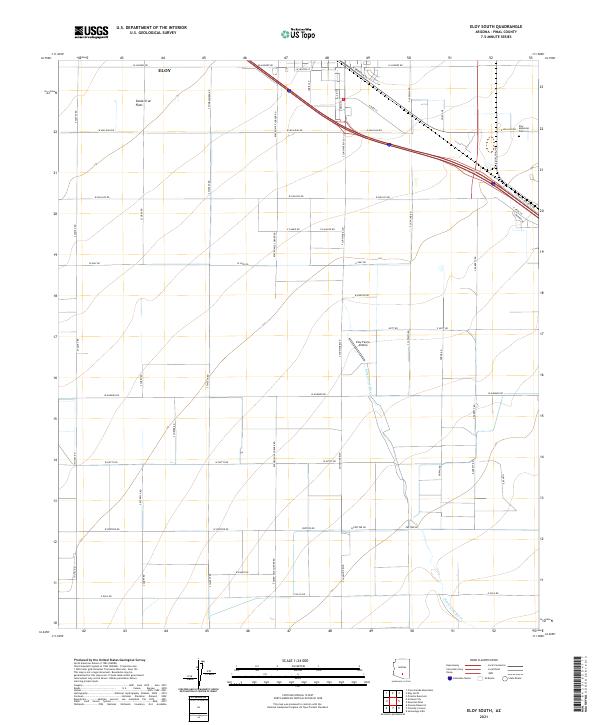 Eloy South topographic map thumbnail