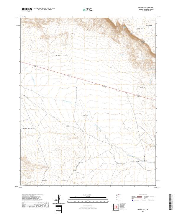 Emmett Hill topographic map thumbnail