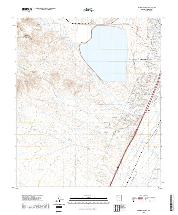 Esperanza Mill topographic map thumbnail