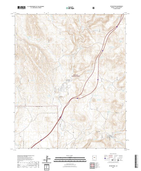 Estler Peak topographic map thumbnail