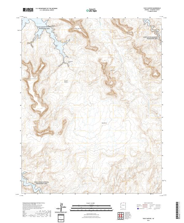 Face Canyon topographic map thumbnail