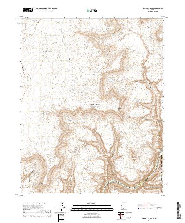 Fern Glen Canyon topographic map thumbnail