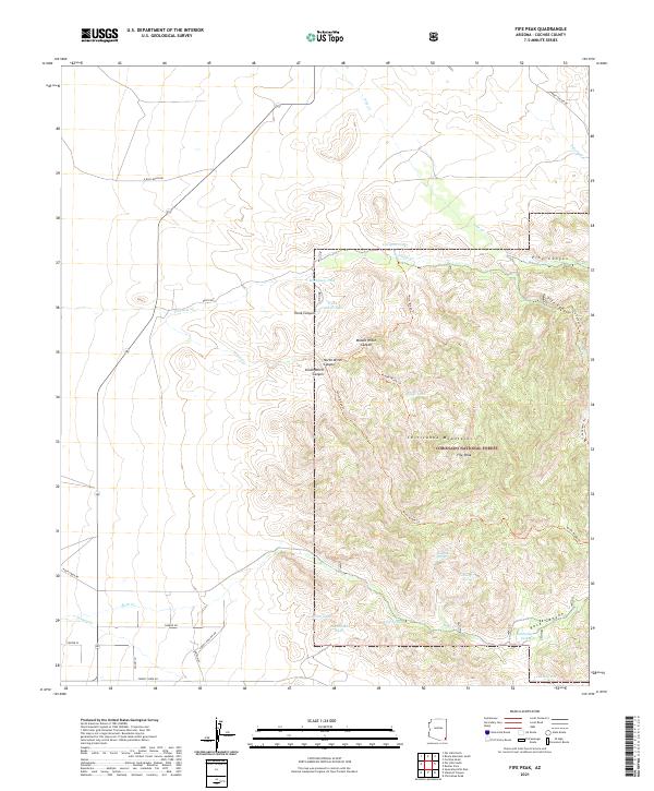 Fife Peak topographic map thumbnail
