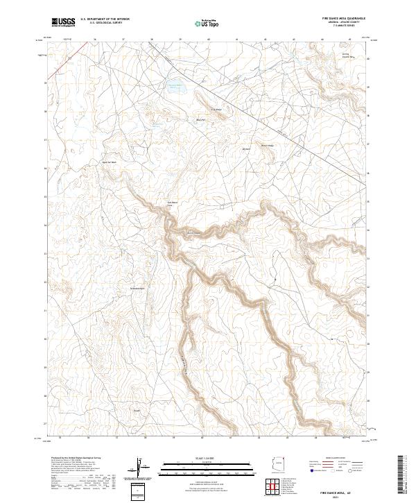 Fire Dance Mesa topographic map thumbnail