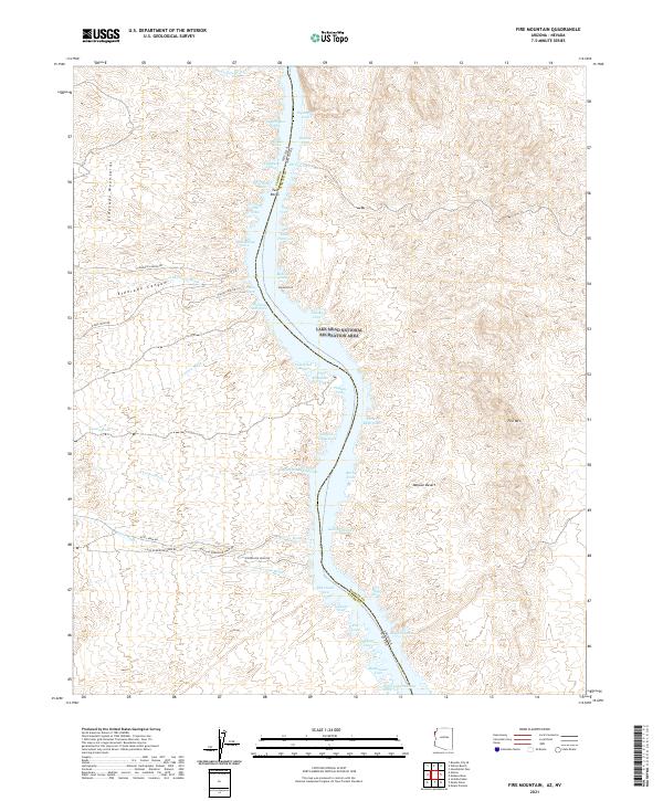 Fire Mountain topographic map thumbnail