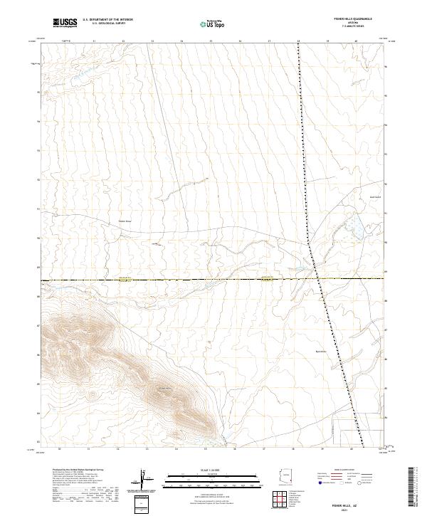 Fisher Hills topographic map thumbnail