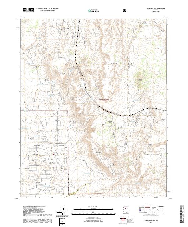 Fitzgerald Hill topographic map thumbnail