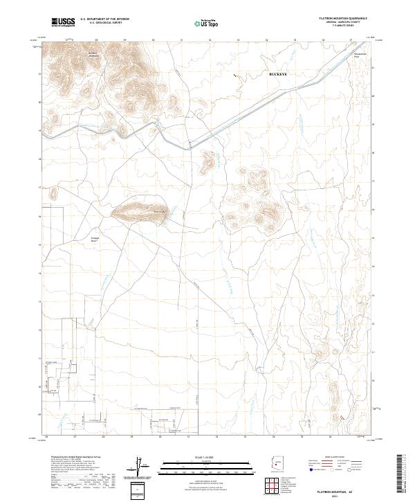 Flatiron Mountain topographic map thumbnail