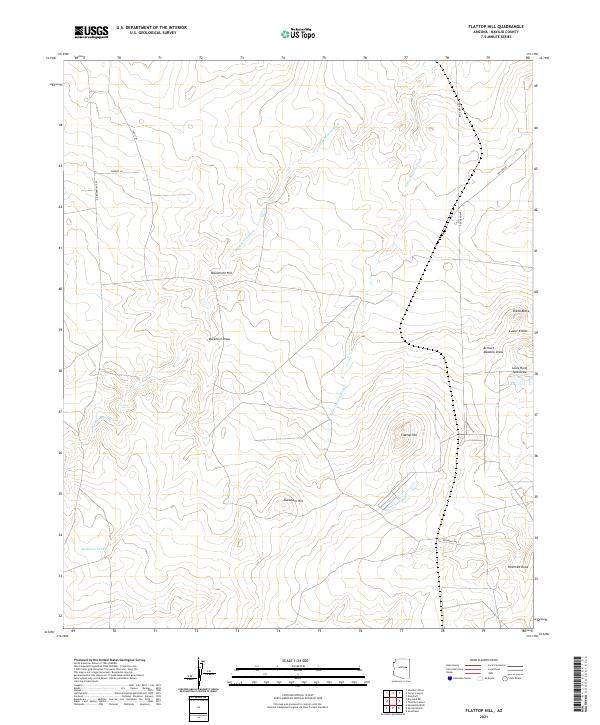 Flattop Hill 2021 topographic map thumbnail