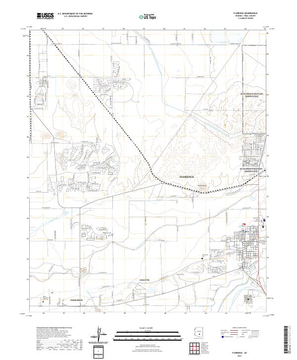Florence topographic map thumbnail