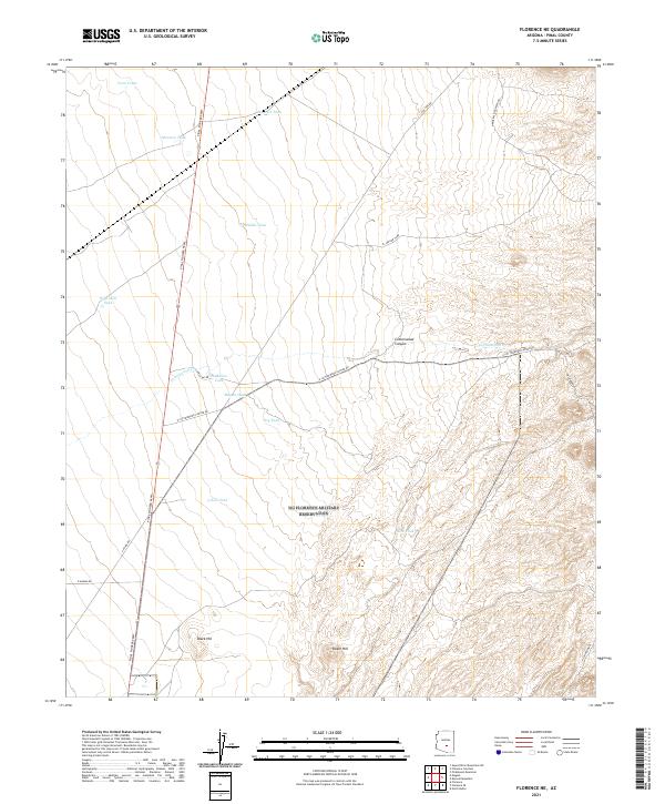 Florence NE topographic map thumbnail
