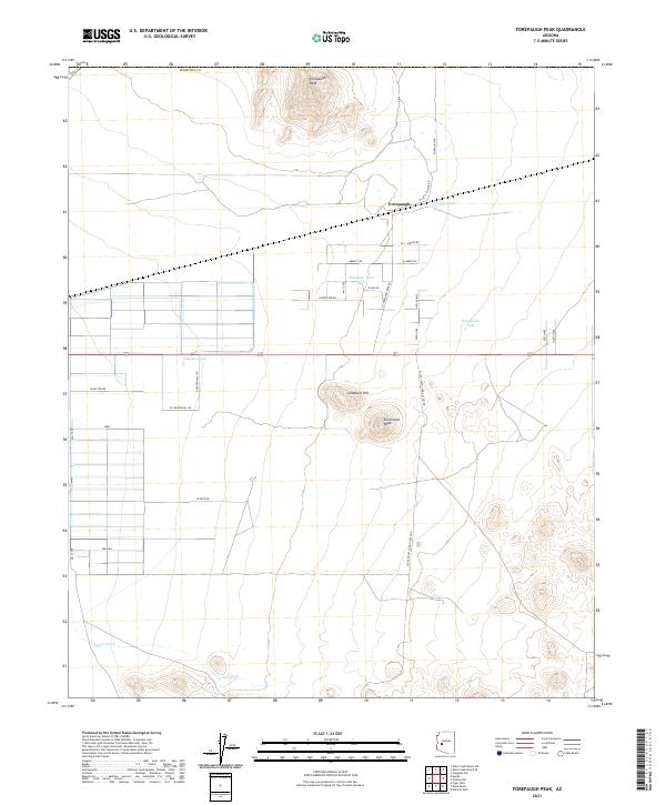 Forepaugh Peak 2021 topographic map thumbnail
