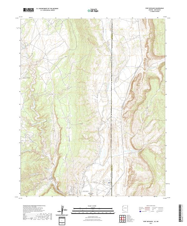 Fort Defiance topographic map thumbnail