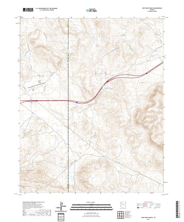 Fort Rock Ranch topographic map thumbnail